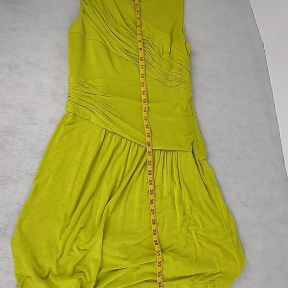 Vince Camuto Lime Green Neon Sleeveless Dress Size Medium - Picture 5 of 9